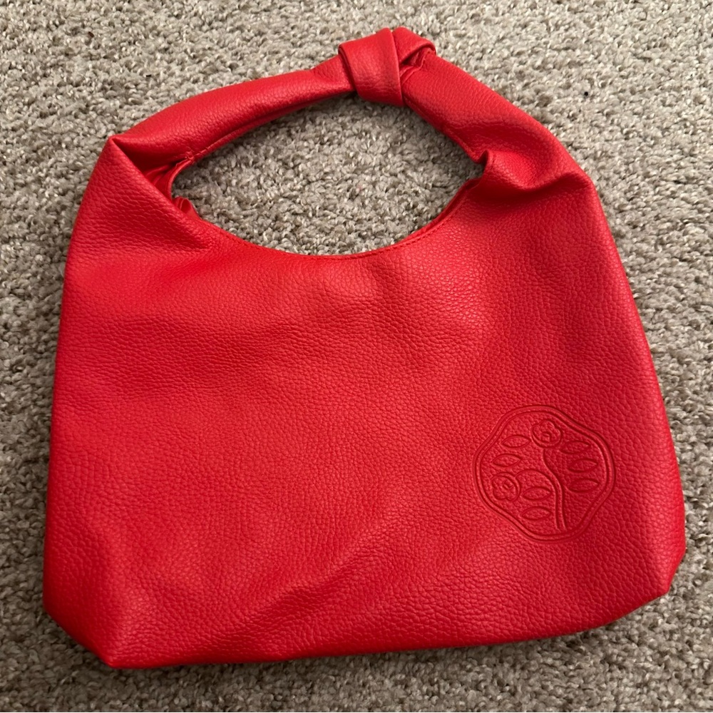 Shisheido Cosmetics Bag Faux Leather Floral